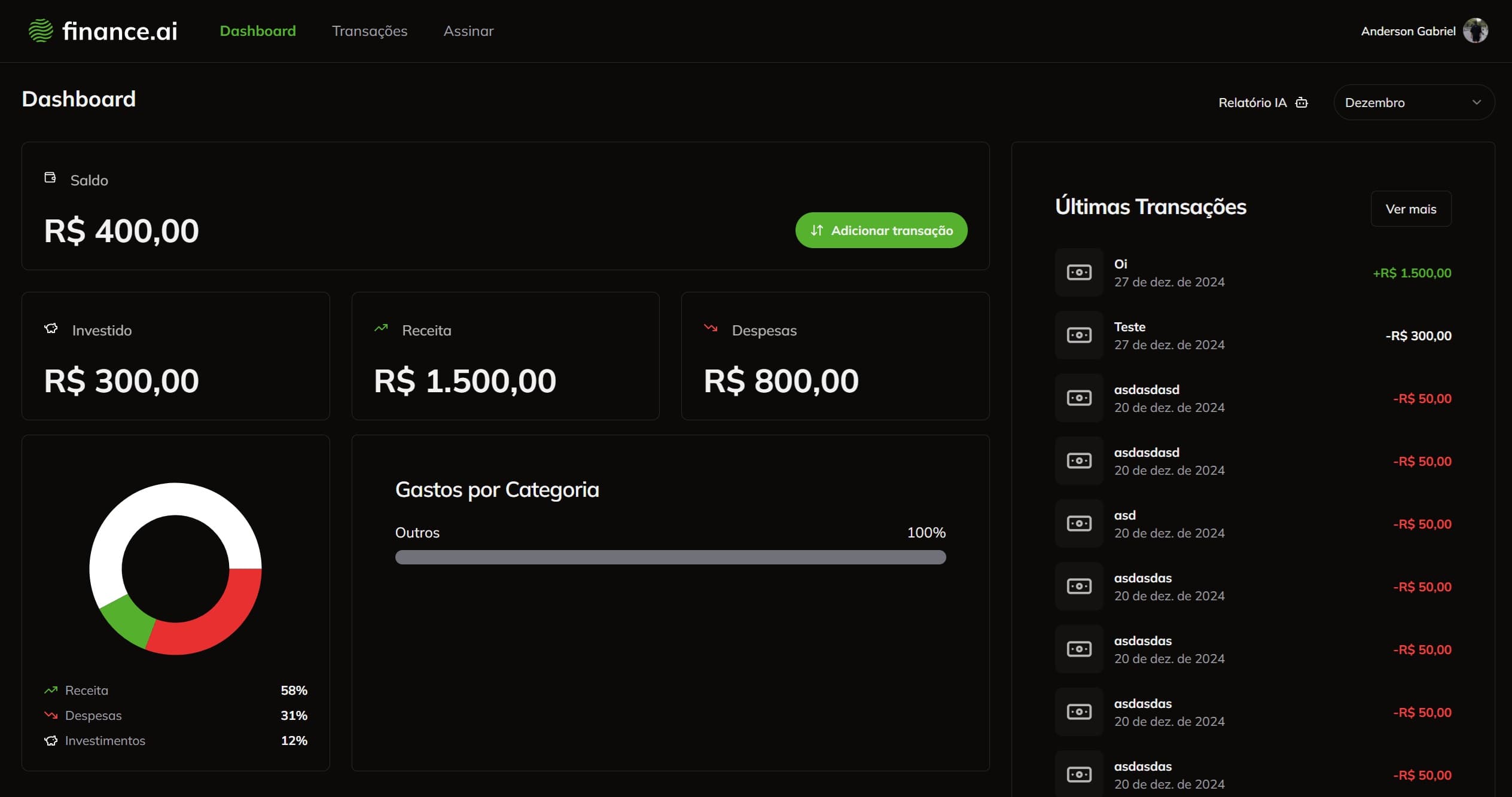 An image of the Finance AI project.